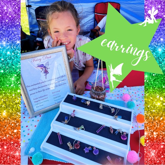 Handcrafted Mini Pixie Dust Earrings - Picture 1 of 6